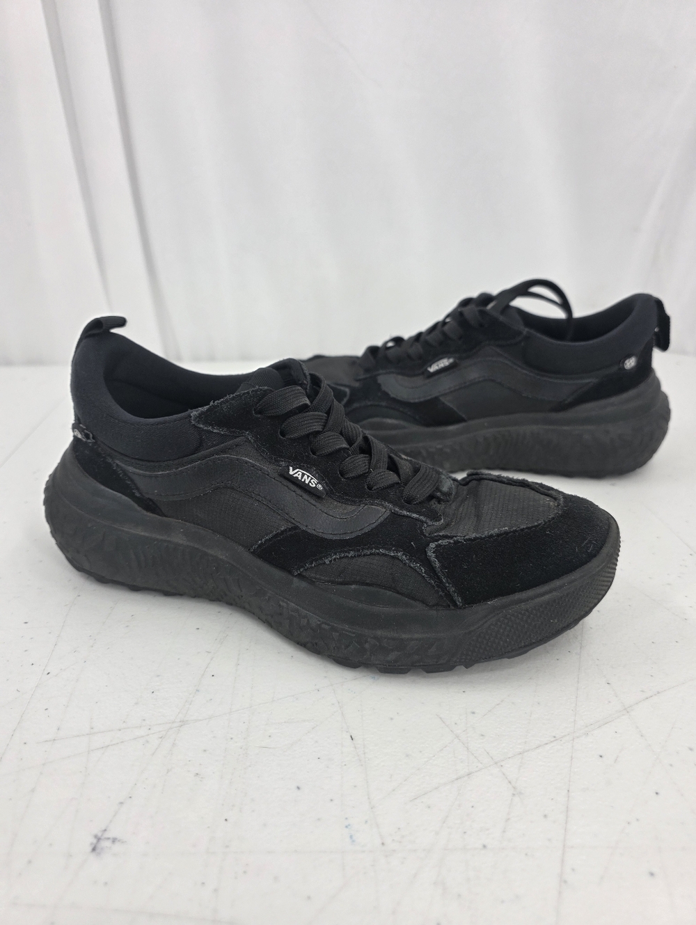 Vans UltraRange EXO Shoes Triple‎ Black Mesh Low Top Sneakers Unisex M 5.5-W 7.